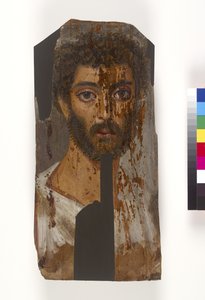 Mannelijk mummieportret, waarschijnlijk 2e-3e eeuw na Christus